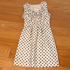 Kate Spade White and Black Polka Dot Dress